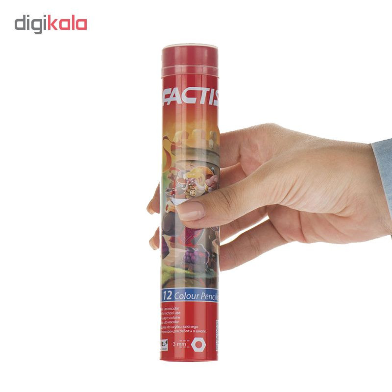 مداد رنگی 12 رنگ فکتیس مدل LOL_12