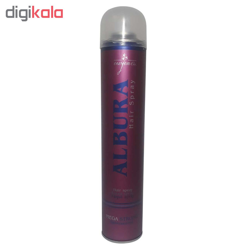 اسپری حالت دهنده مو آلبورا مدل Mega Strong حجم 500 میلی لیتر