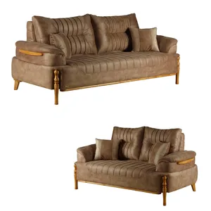 مبل راحتی پنج نفره چشمه نور کد MA-405/3+2-BR-N-CR