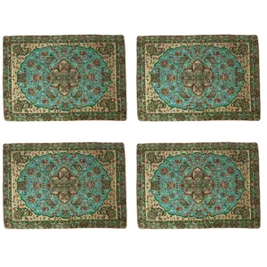 روبالشی ترمه طرح شاه عباسی کد 03 بسته 4 عددی