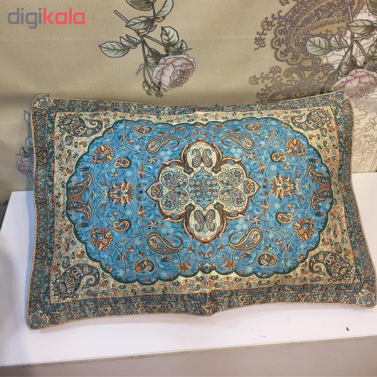 روبالشی ترمه طرح شاه عباسی کد 04 بسته 2 عددی main 1 2