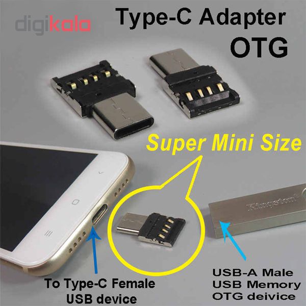 مبدل OTG USB-C مدل Pan-3