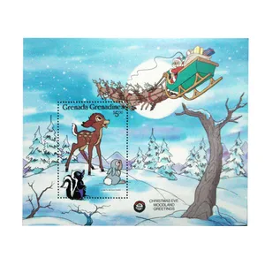 تمبر یادگاری سری کارتونی مدل christmas eve کد 006