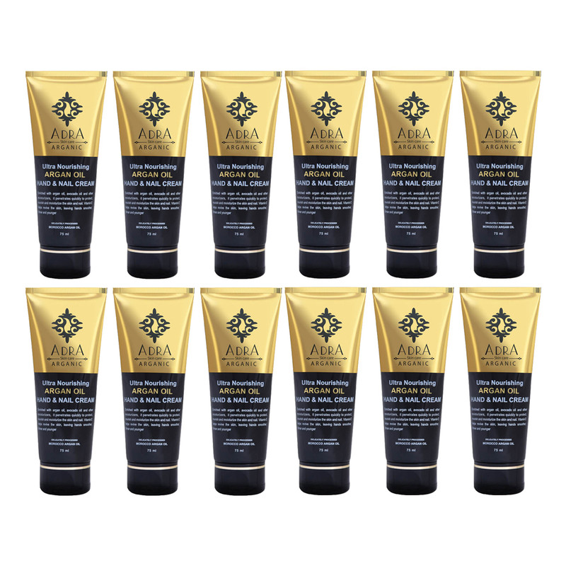 کرم مرطوب کننده آدرا مدل Argan Oil حجم 75 میلی لیتر مجموعه 12 عددی