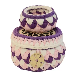 سبد قلاب‏ بافی تریکو کد 102 مجموعه ۲ عددی
