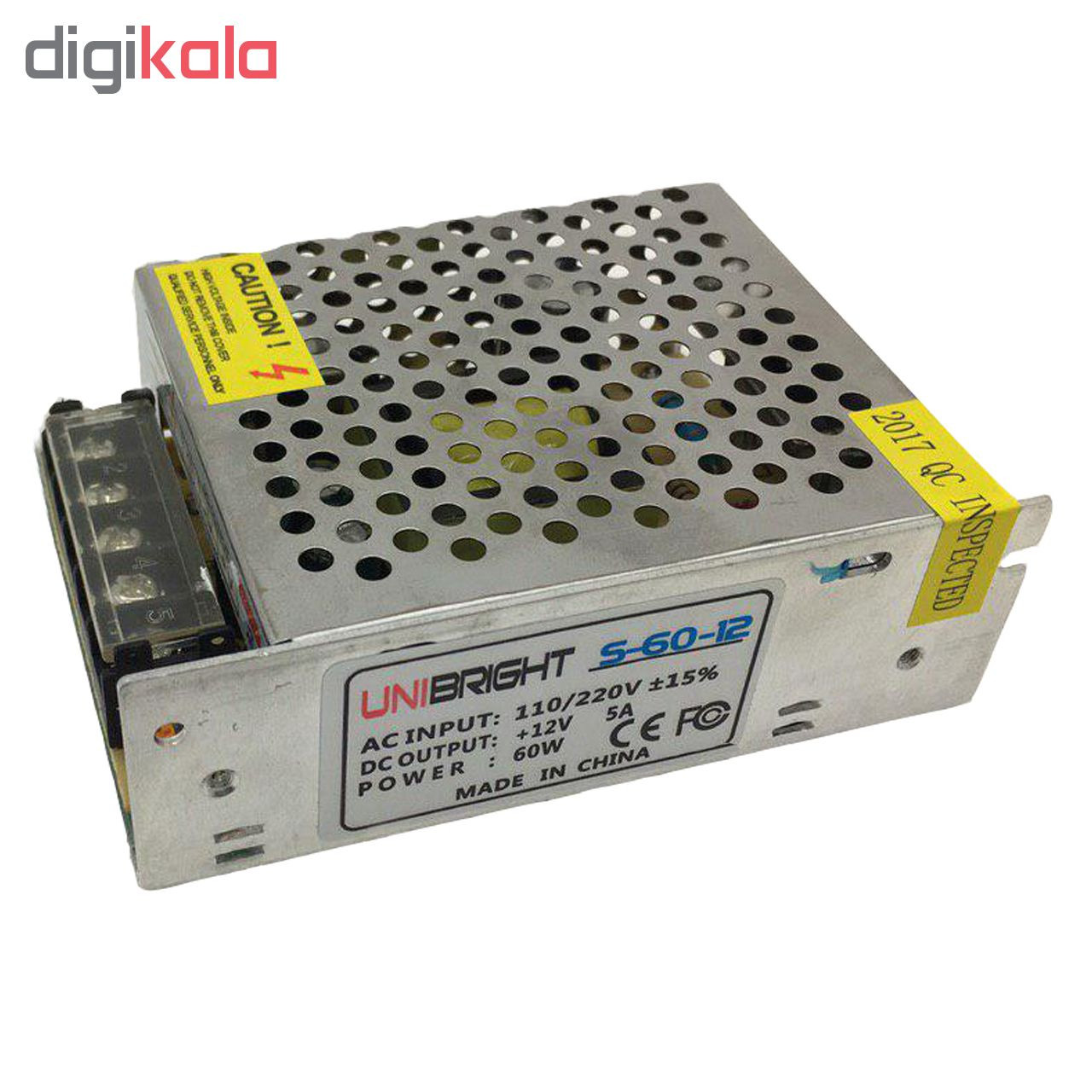 منبع تغذیه 12 ولت 5 آمپر مدل BS-037 منبع تغذیه 12 ولت 5 آمپر مدل BS-037