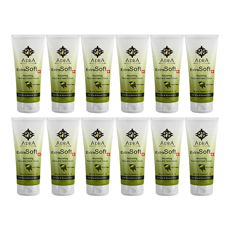 کرم مرطوب کننده آدرا مدل Olive حجم 75 میلی لیتر مجموه 12 عددی