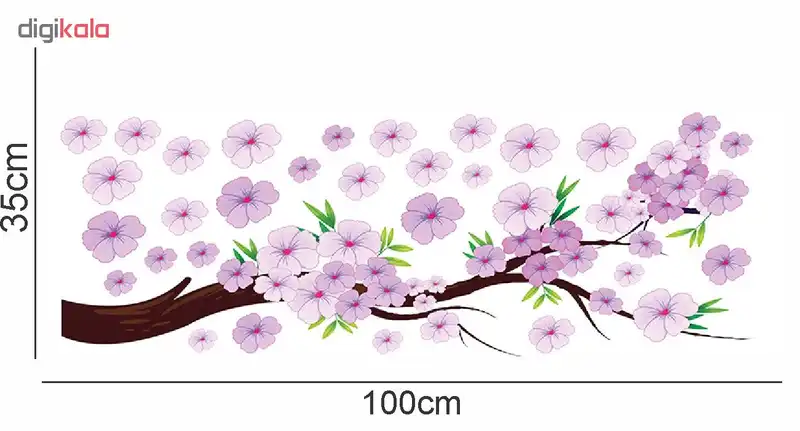 استیکر دیواری مدل cherry blossom02