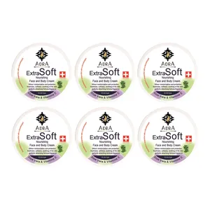 کرم مرطوب کننده آدرا مدل Aloe vera حجم 200 میلی لیتر مجموعه 6 عددی