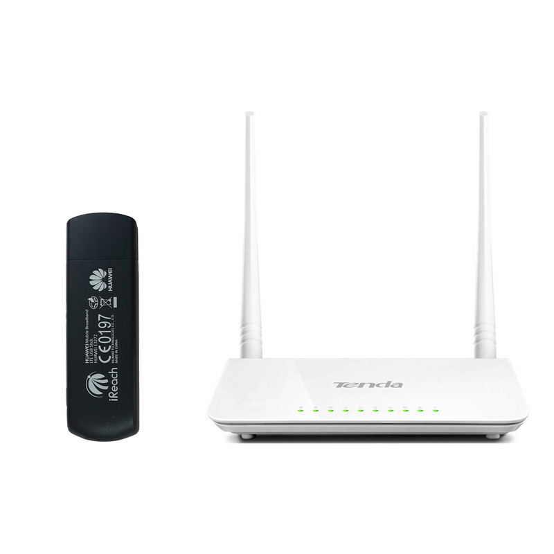 مودم 4G هوآوی مدل E3272 به همراه روتر تندا مدل 4G630