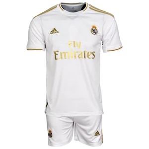 ست تی شرت و شلوارک ورزشی مردانه طرح رئال مادرید 20-home2019 رنگ سفید