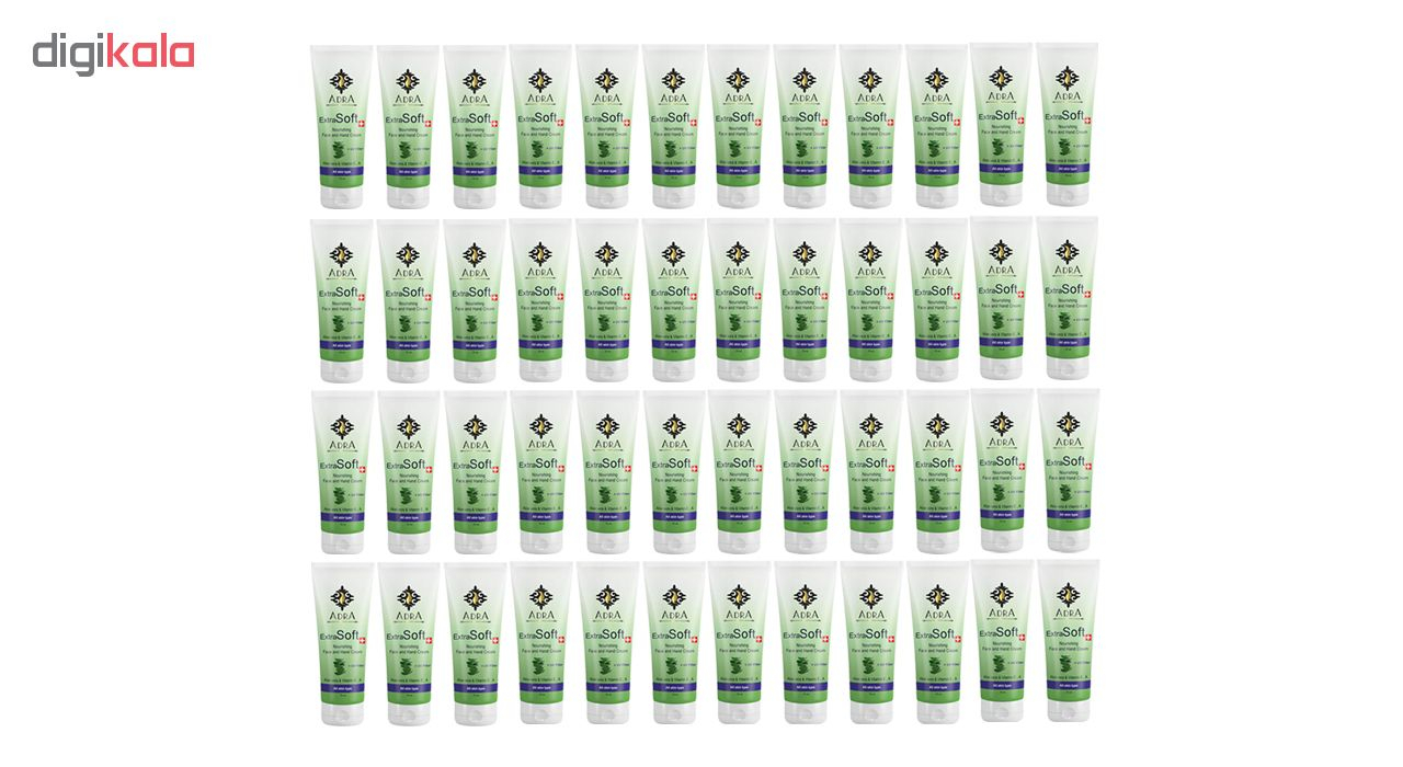 کرم مرطوب کننده آدرا مدل Aloevera حجم 75 میلی لیتر مجموعه 48 عددی
