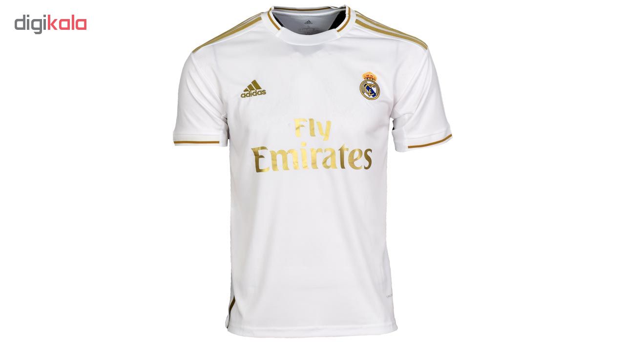 ست تی شرت و شلوارک ورزشی مردانه طرح رئال مادرید 20-home2019 رنگ سفید