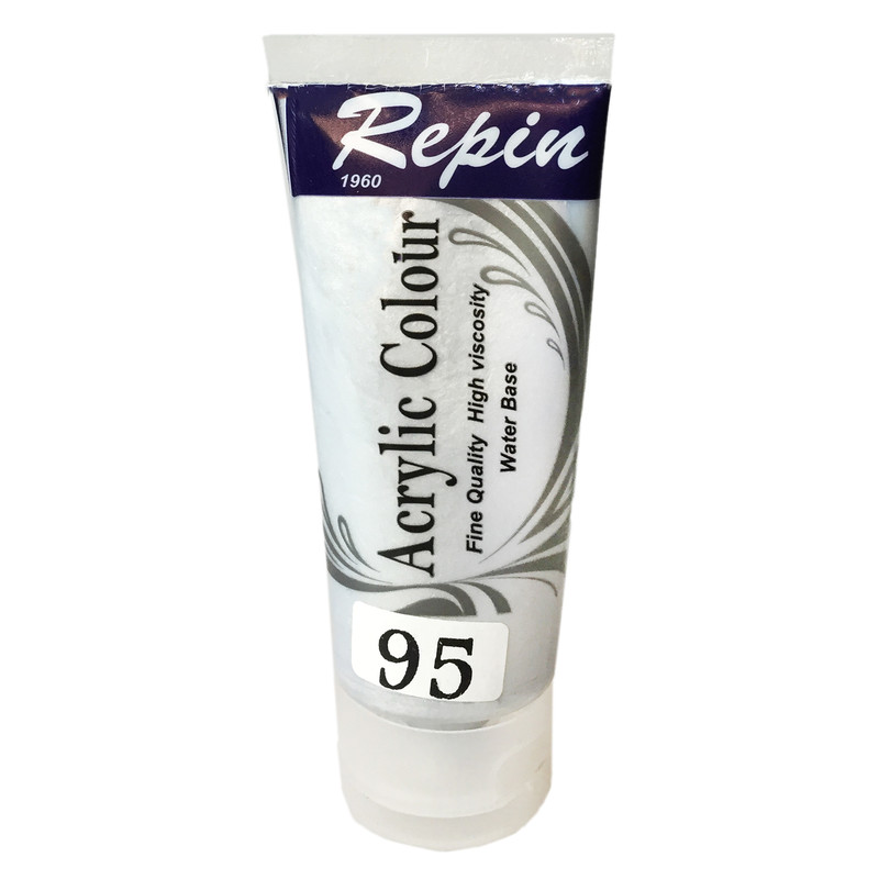 رنگ اکریلیک رپین کد 95 Silver حجم 75 میلی لیتر رنگ اکریلیک رپین کد 95 Silver حجم 75 میلی لیتر