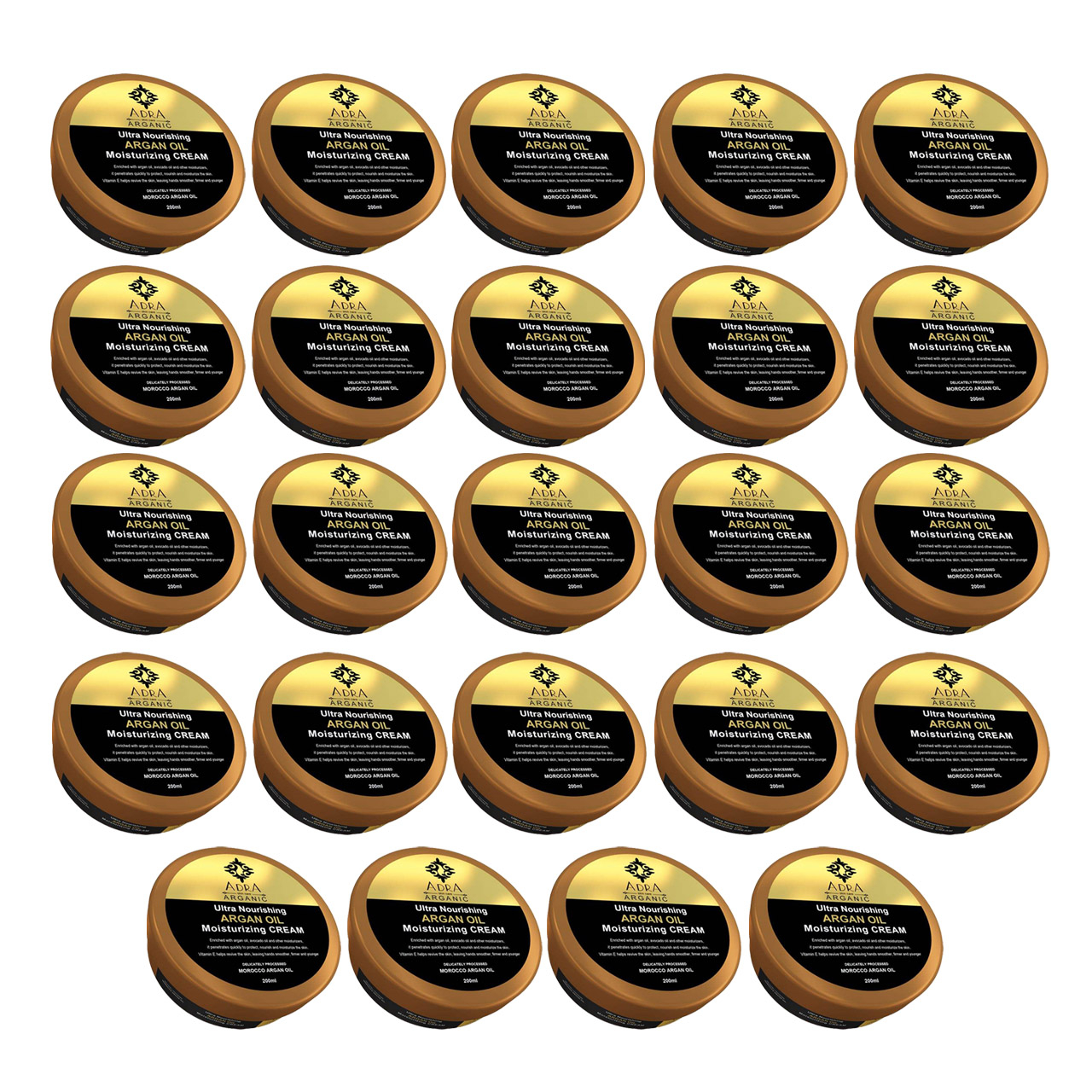 کرم مرطوب کننده آدرا مدل Argan Oli حجم 200 میلی لیتر مجموعه 24 عددی