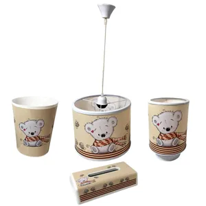 ست سیسمونی اتاق کودک مدل خرس شال دار کد 38 مجموعه 4 عددی