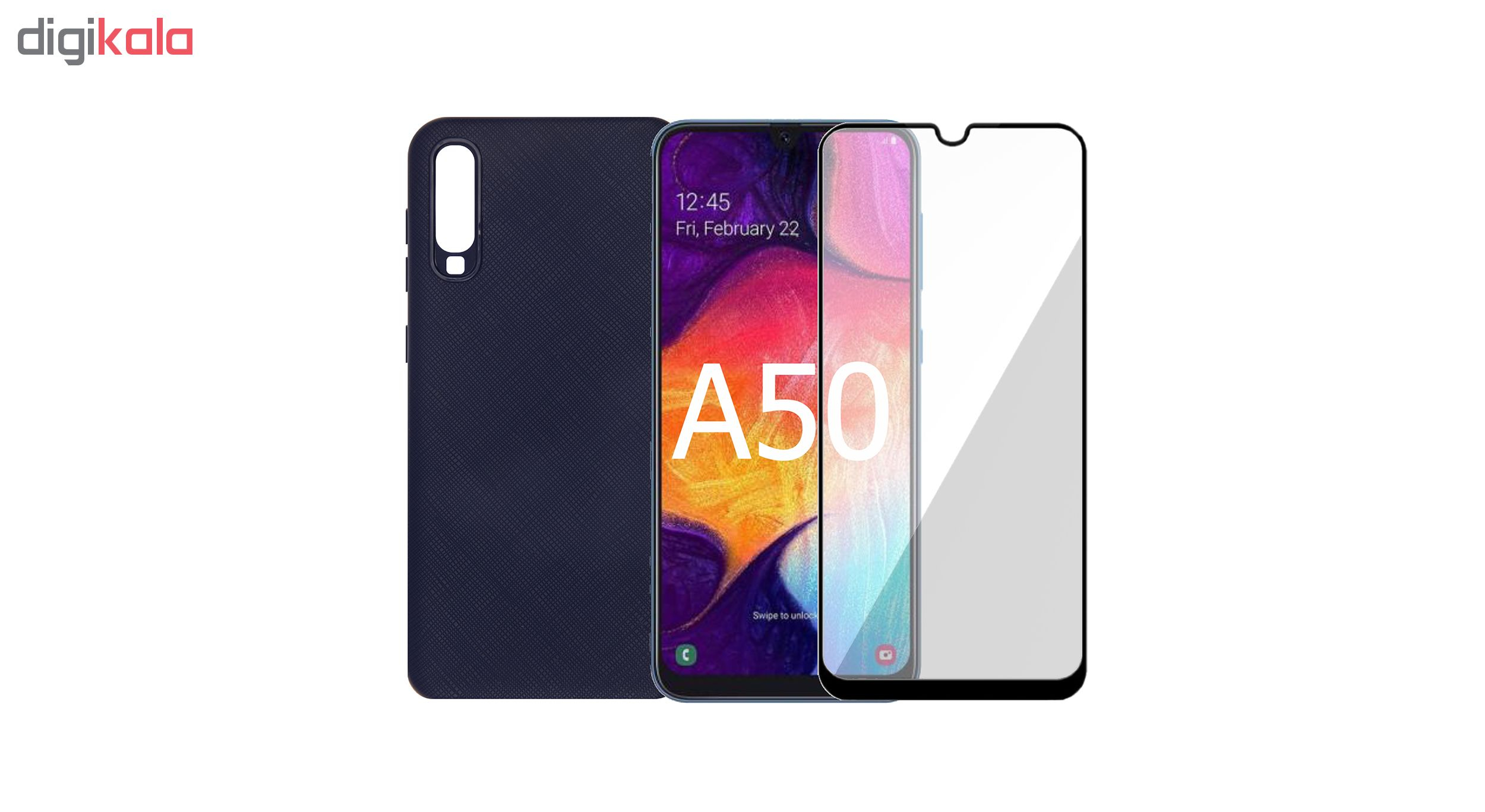 کاور سومگ مدل SC-i001 مناسب برای گوشی موبایل سامسونگ Galaxy A50 به همراه محافظ صفحه نمایش