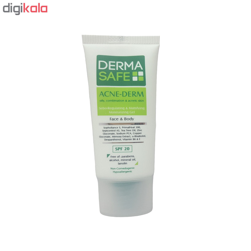 ژل مرطوب کننده درماسیف مدل ACNE-DERM حجم 40 میلی لیتر