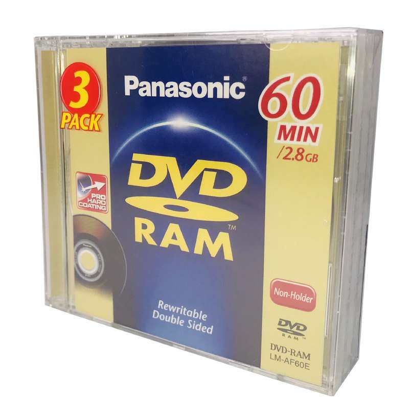 دی وی دی خام پاناسونیک مدل LM-AF60E3 بسته 3 عددی دی وی دی خام پاناسونیک مدل LM-AF60E3 بسته 3 عددی