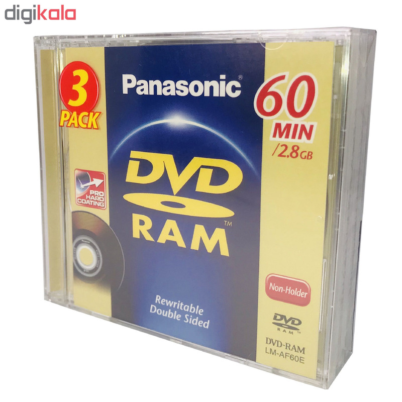 دی وی دی خام پاناسونیک مدل LM-AF60E3 بسته 3 عددی