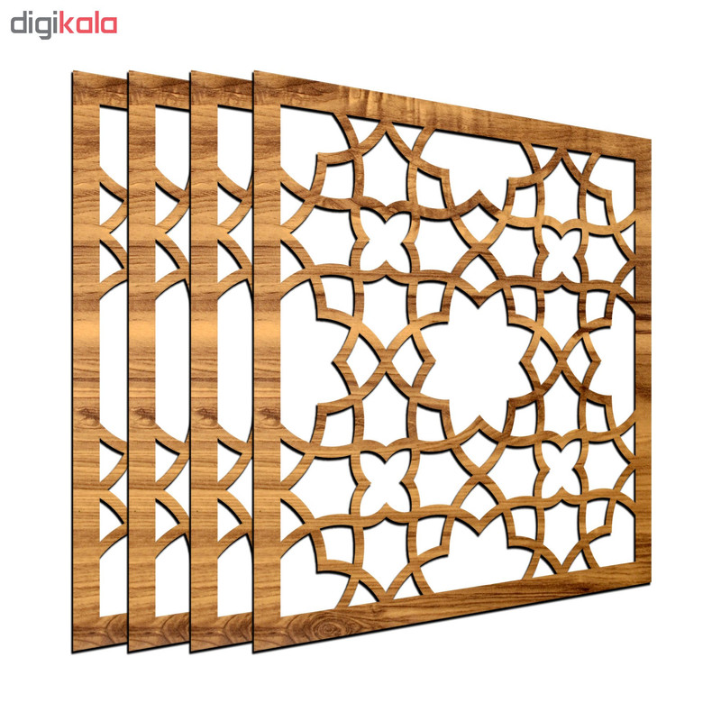 تایل سقفی کد LMG001 بسته 4 عددی سایز 60*60 سانتی متر