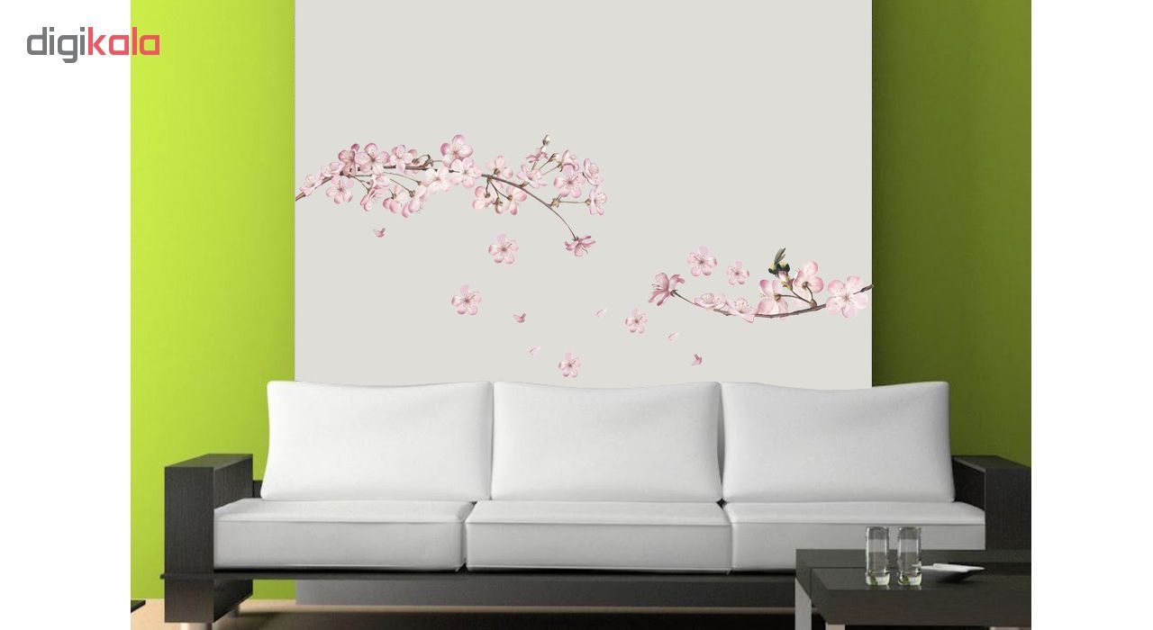 استیکر دیواری طرح شکوفه های بهاری کد 01