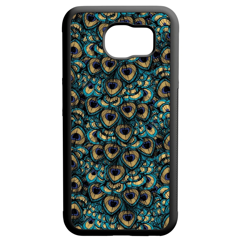 کاور طرح طاووس کد 11054094276 مناسب برای گوشی موبایل سامسونگ galaxy s6