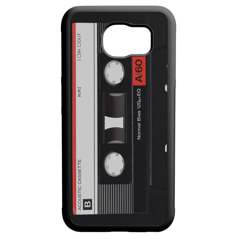 کاور طرح نوار کاست کد 11054094281 مناسب برای گوشی موبایل سامسونگ galaxy s6 edge