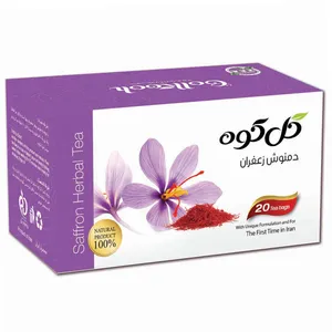 دمنوش کیسه ای زعفران گلکوه بسته 20 عددی