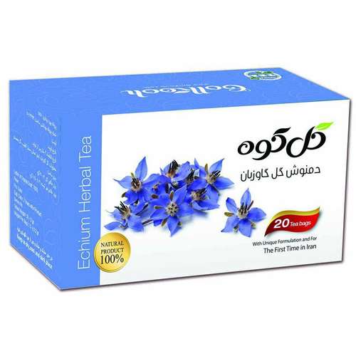 دمنوش کیسه ای گل گاوزبان گلکوه بسته 20 عددی