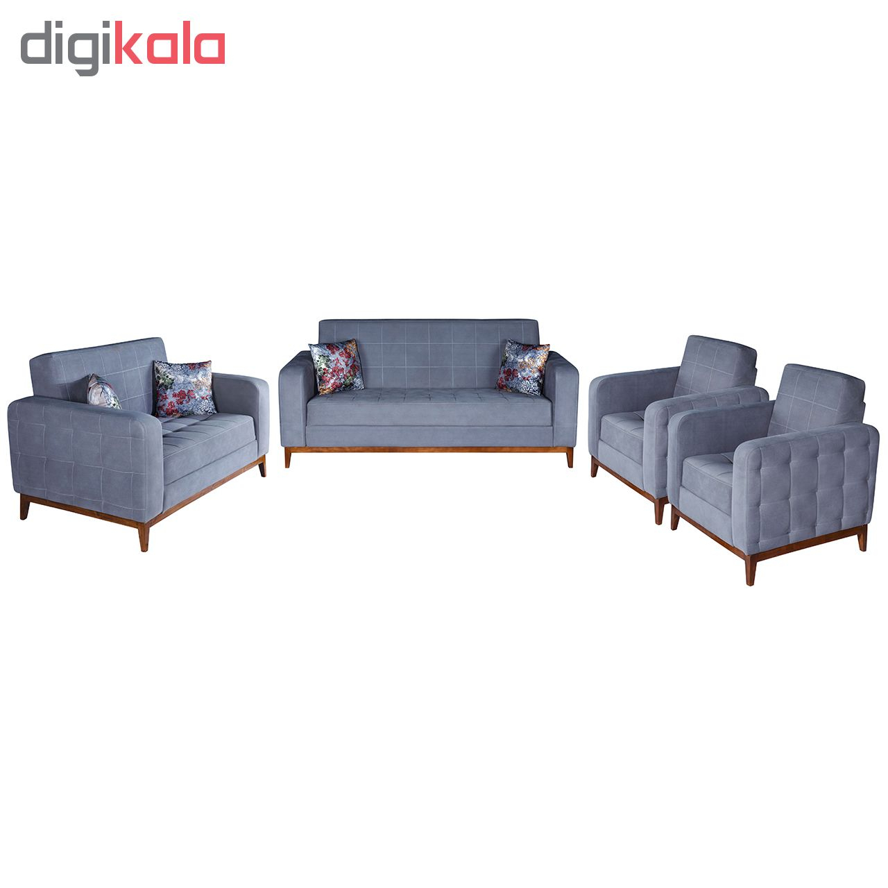 مبل راحتی هفت نفره چشمه نور کد MA-301/BR-T+K