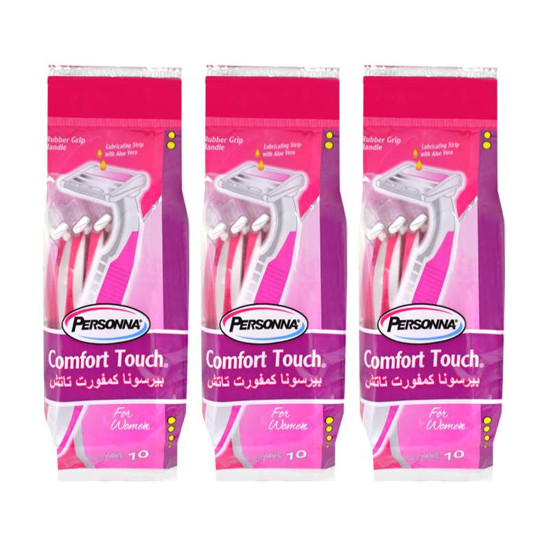 خودتراش پرسونا مدل Comfort Touch مجموعه 3 عددی خودتراش پرسونا مدل Comfort Touch مجموعه 3 عددی