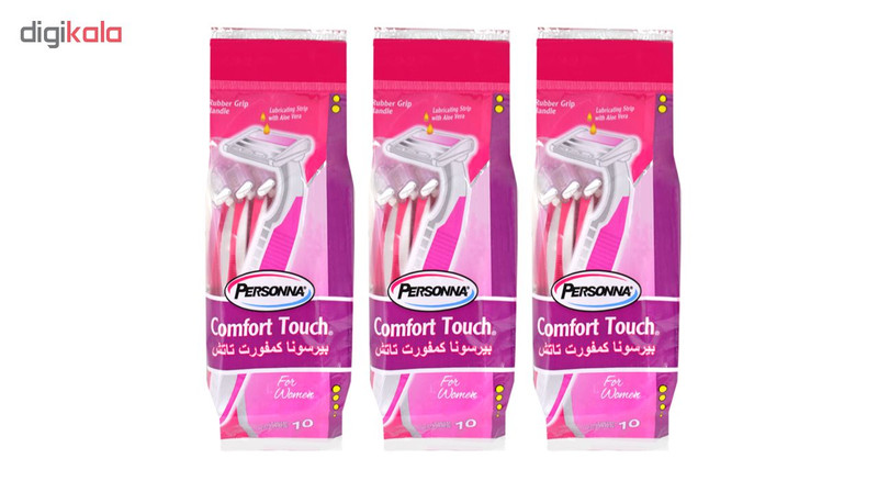 خودتراش پرسونا مدل Comfort Touch مجموعه 3 عددی خودتراش پرسونا مدل Comfort Touch مجموعه 3 عددی