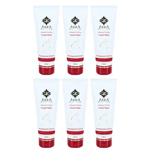 ماسک صورت آدرا مدل Pomegranate حجم 100 میلی لیتر مجموعه 6 عددی