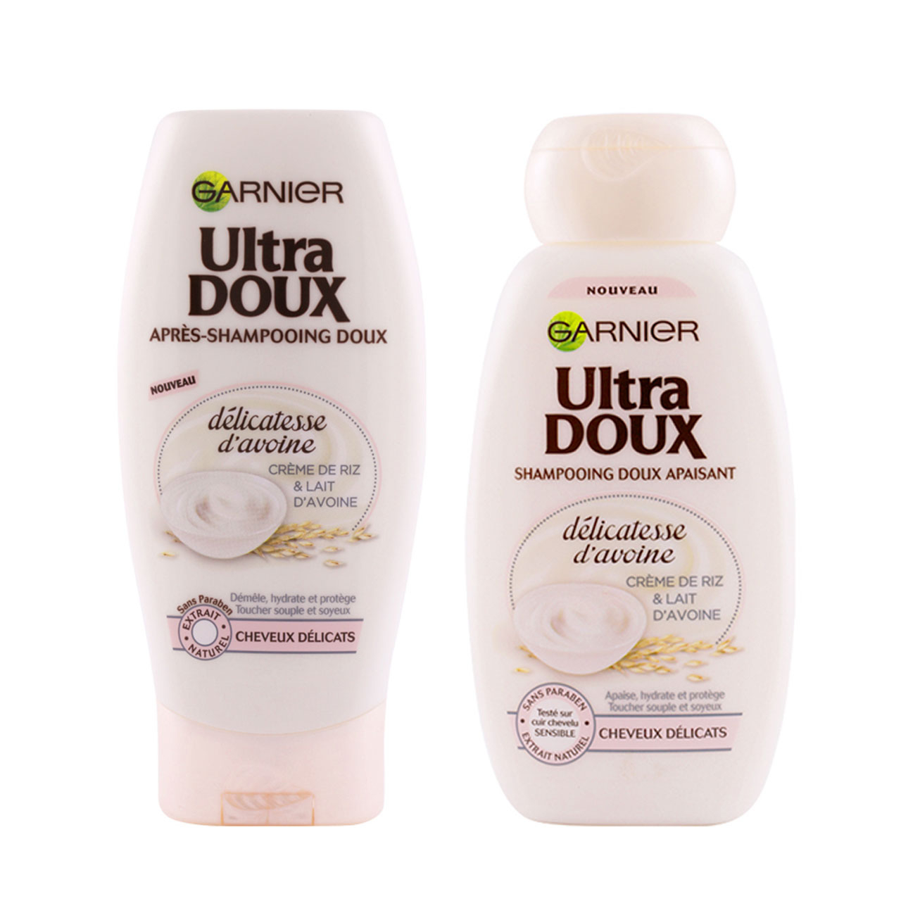 مجموعه شامپو و نرم کننده مو گارنیه سری Ultra Doux مدل Rice