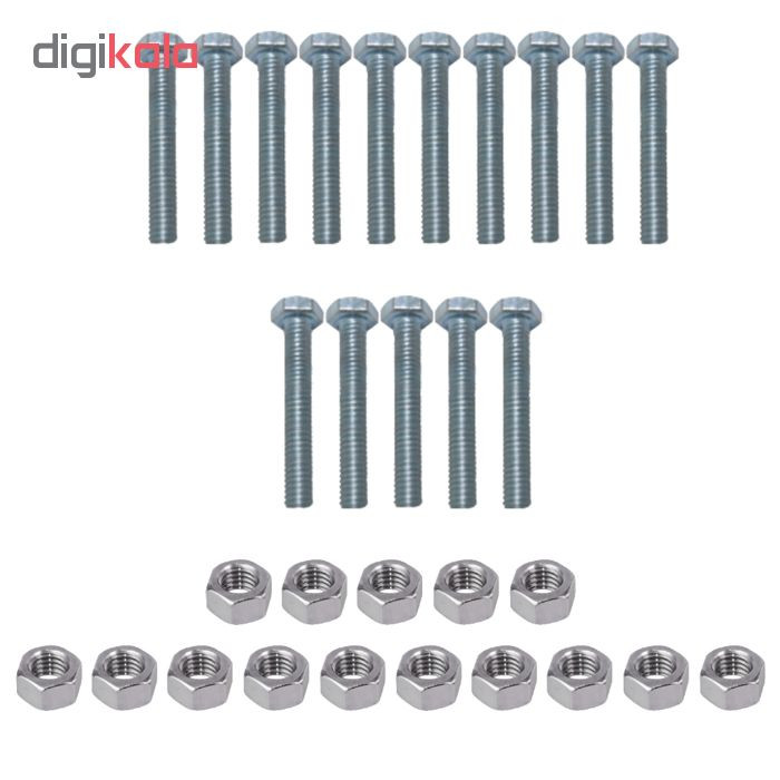 مجموعه 30 عددی پیچ و مهره مدل BD 1003032.39