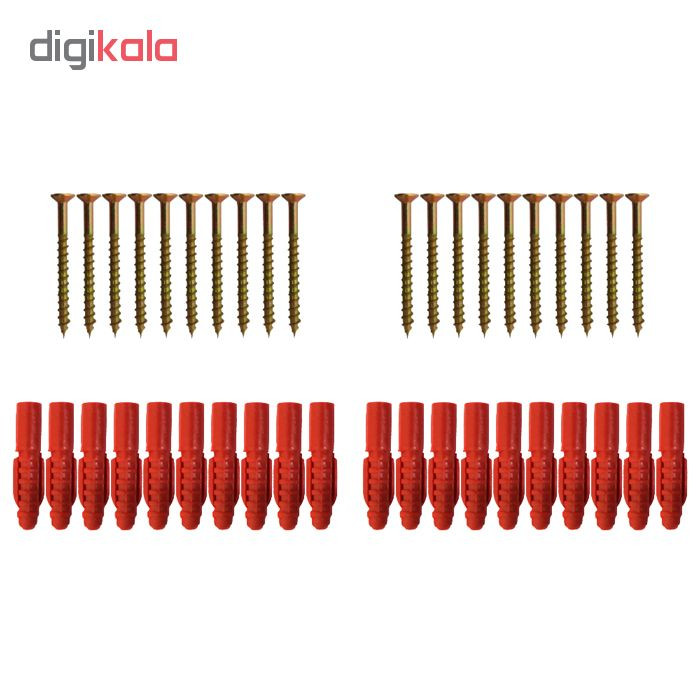 مجموعه 40 عددی میخ و رولپلاک مدل BD 1003028.42