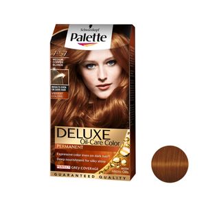 نقد و بررسی کیت رنگ مو پلت سری DELUXE شماره 57-7 حجم 50 میلی لیتر رنگ مسی توسط خریداران