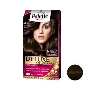 کیت رنگ مو پلت سری DELUXE شماره 0-4 حجم 50 میلی لیتر رنگ قهوه ای متوسط