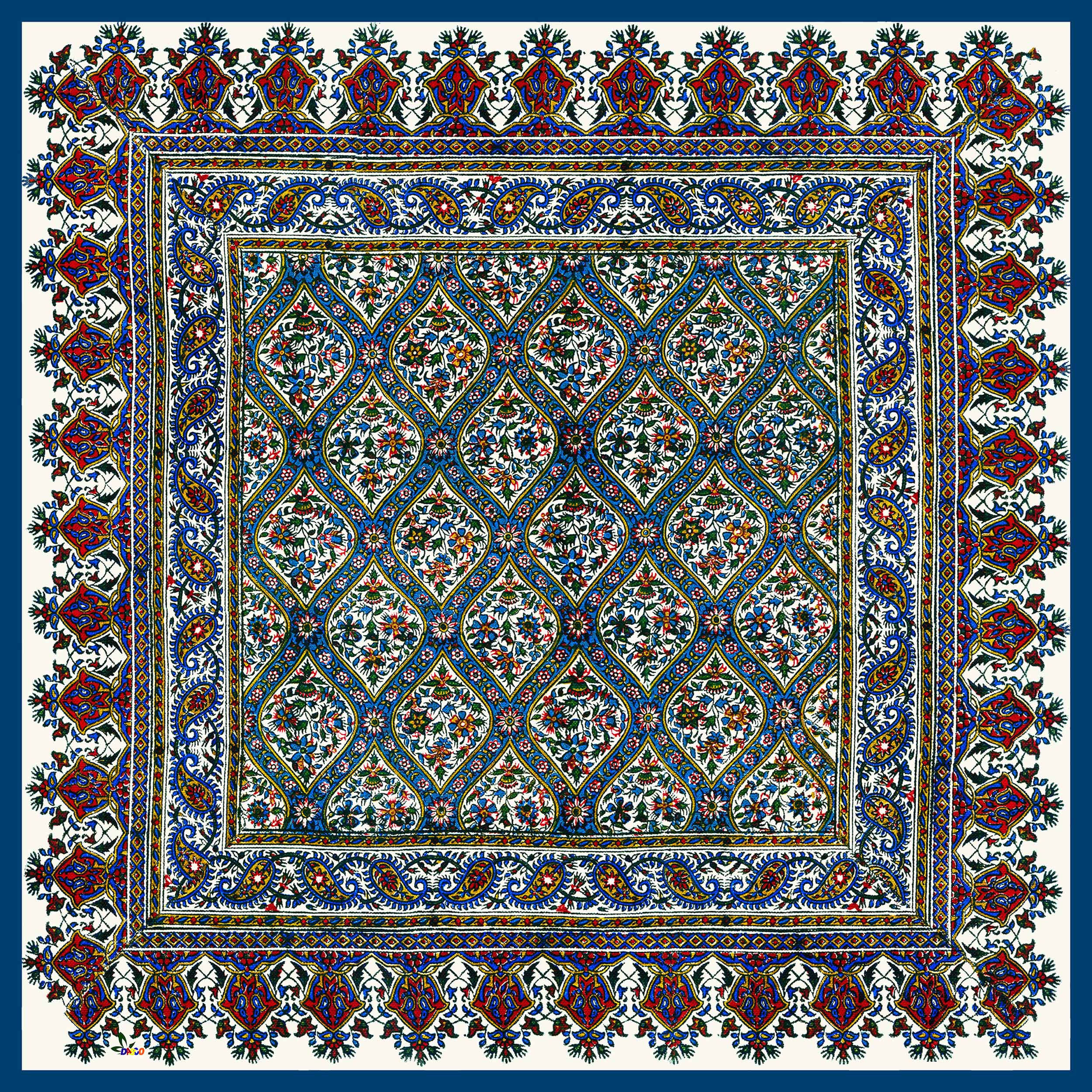 رومیزی طرح قلمکار کد 9925