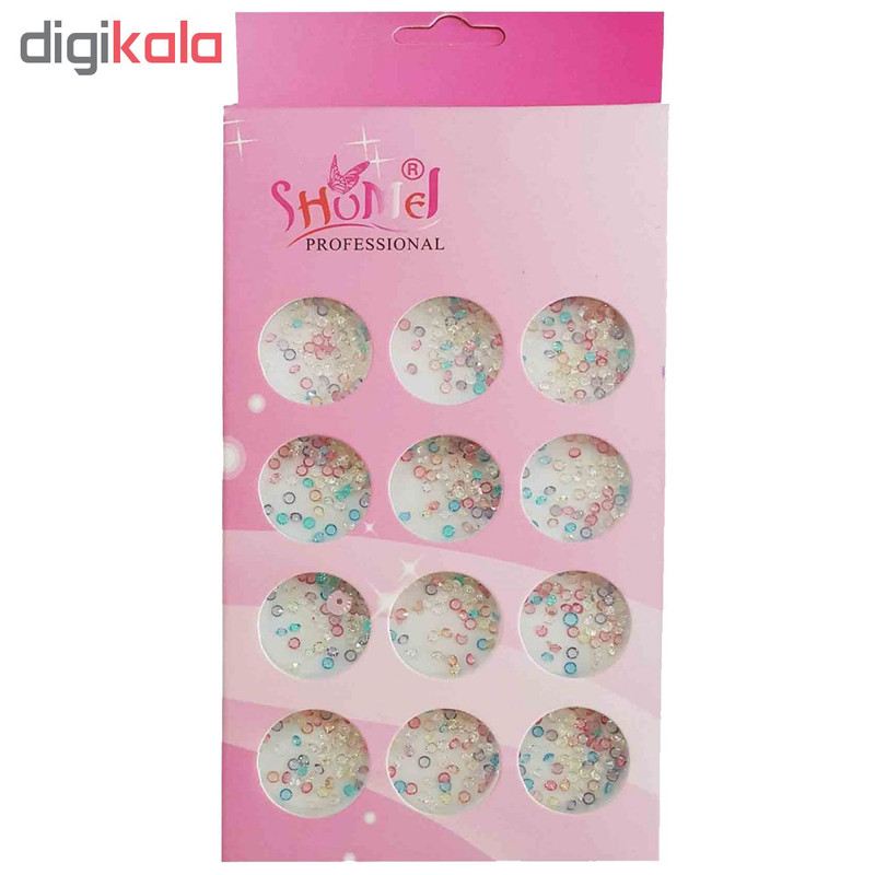 مجموعه نگین ناخن شامل مدل ND04