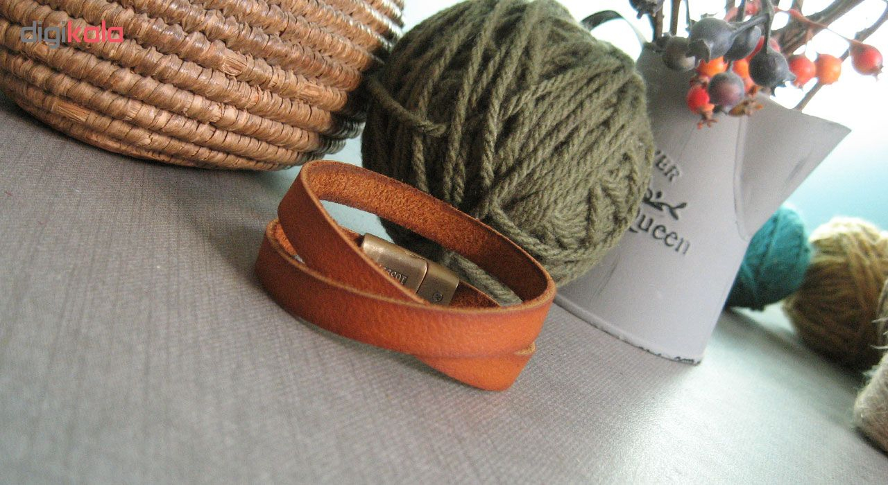 دستبند چرم دانوب مدل پرستو کد 003