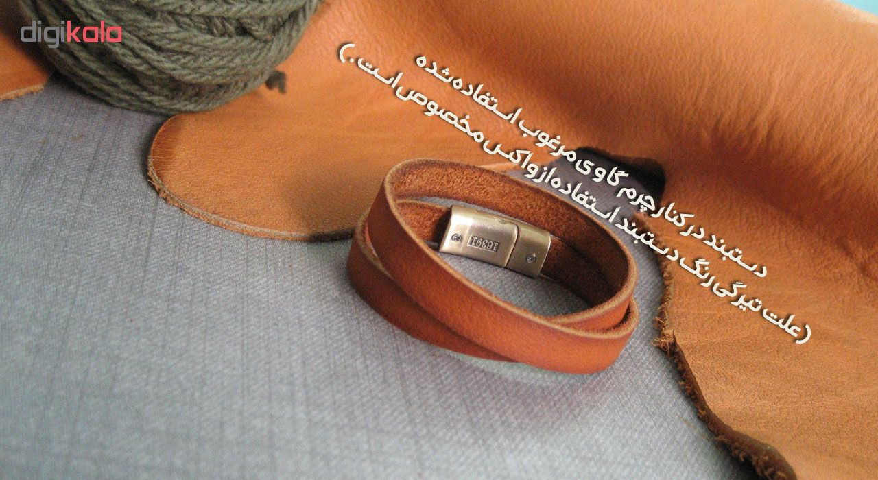 دستبند چرم دانوب مدل پرستو کد 003