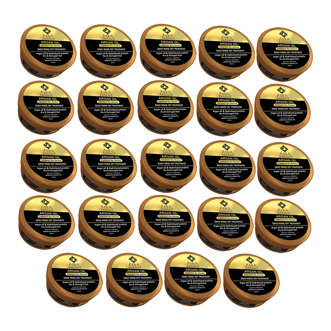 ماسک مو آدرا مدل Argan Oil حجم 400 میلی لیتر مجموعه 24 عددی