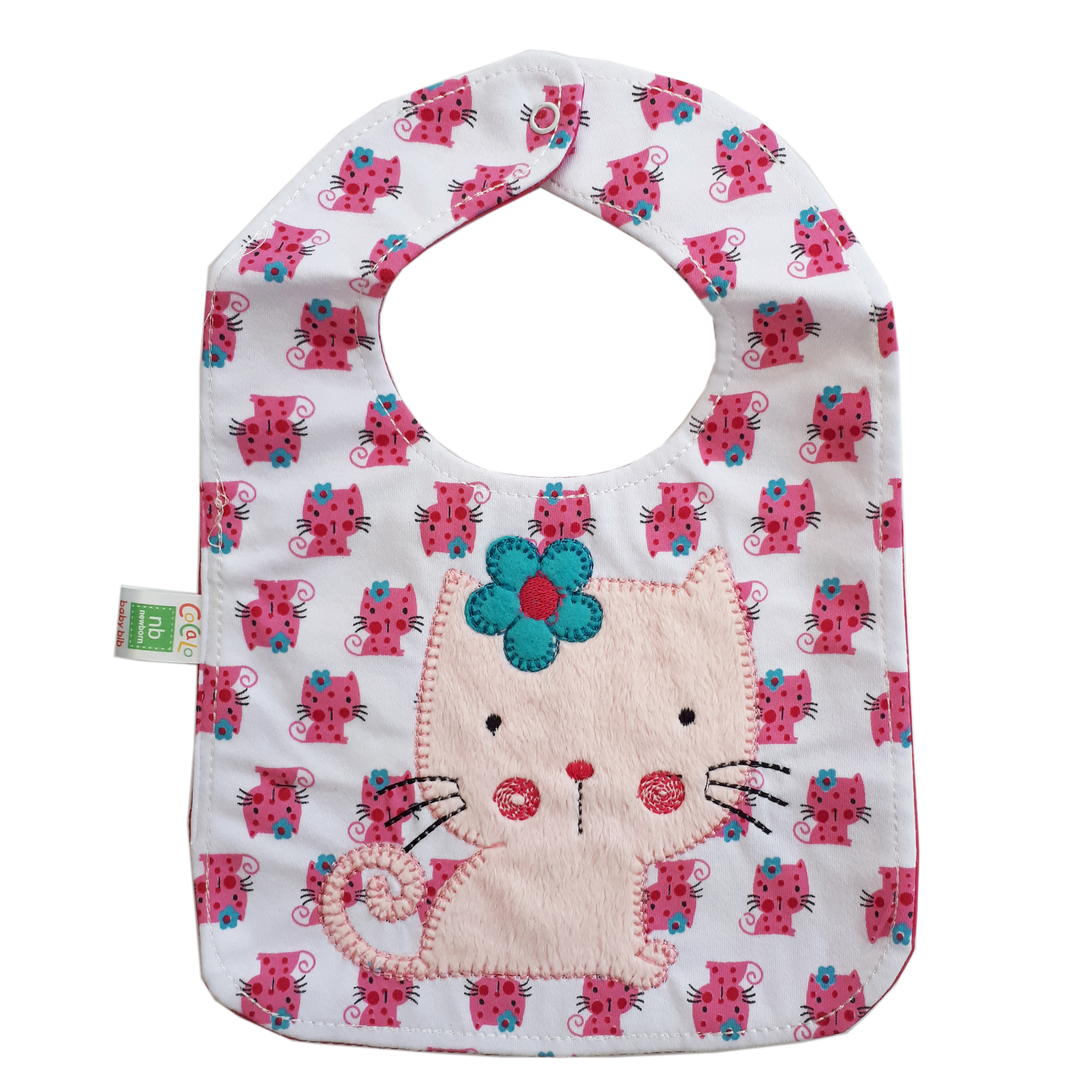 پیشبند نوزاد کوکالو طرح Pnky Cat کد 27