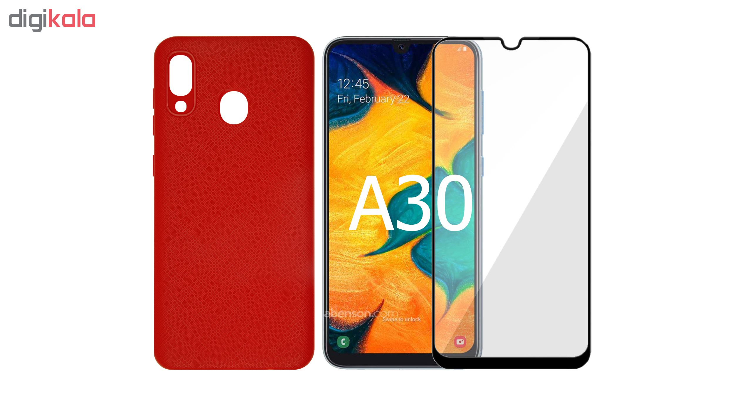 کاور سومگ مدل SC-i001 مناسب برای گوشی موبایل سامسونگ Galaxy A30 به همراه محافظ صفحه نمایش