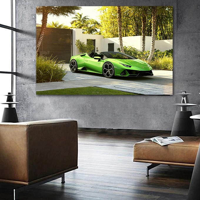 تابلو شاسی سری برترین خوردو های جهان طرح لامبورگینی هوراکان اسپایدر کد 511