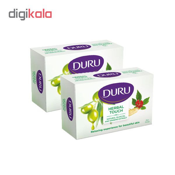 صابون شستشو دورو مدل Olive Oil And Ginseng وزن 120 گرم بسته 2 عددی