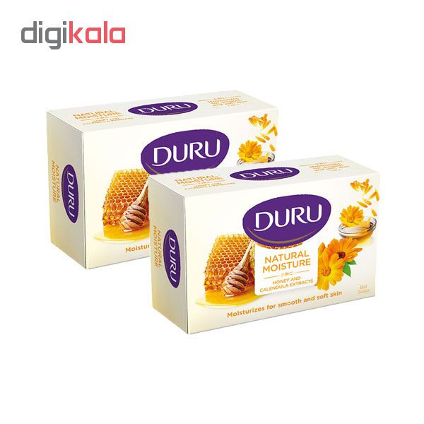 صابون شستشو دورو مدل Honey And Calendula وزن 120 گرم بسته 2 عددی