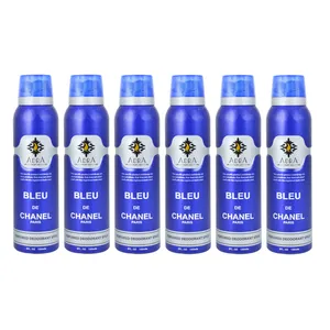 اسپری خوشبو کننده بدن مردانه  آدرا مدل  Bleu Challenge حجم 150 میلی لیتر مجموعه 6 عددی